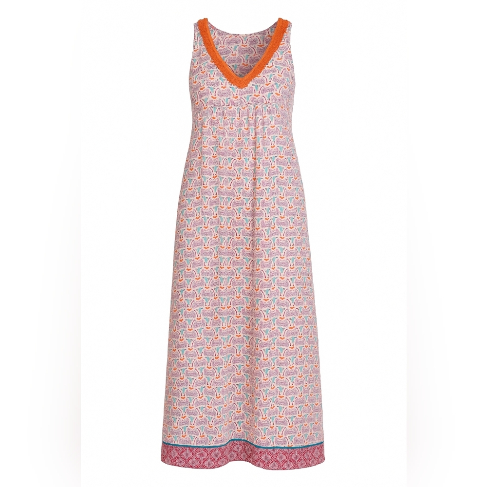 Roberta Roller Rabbit Cotton Boho Maxi Dress | Si… - image 1